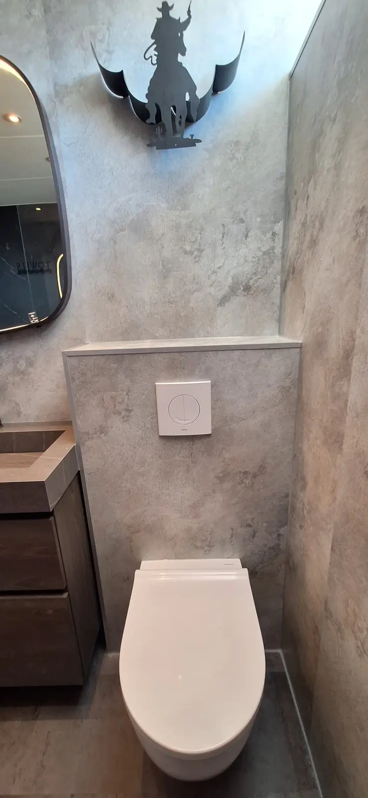 Resultaat na de renovatie: antislipvloer, drempelloze douche, inloopdouche
